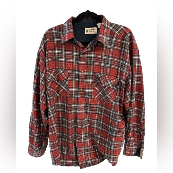 Northwest Territory Men’s Flannel Excellent Condition Red‎ Plaid Large - Picture 1 of 3